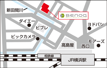 最寄り駅からベノア横浜までのアクセス